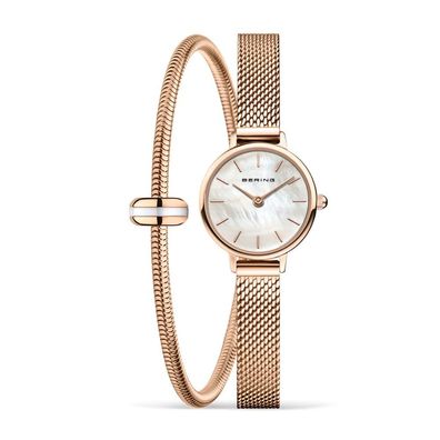 Bering - 11022-364-Lovely-2-GWP190 - Set Armbanduhr und Armband - Damen - Quarz