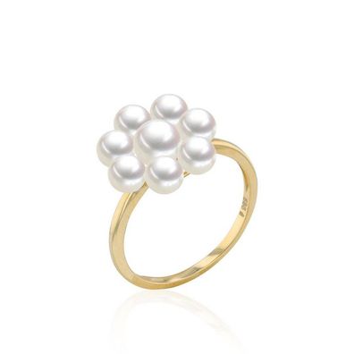 Luna-Pearls - 008.0622 - Ring - Damen - 585 Gelbgold - Süßwasser-Zuchtperle