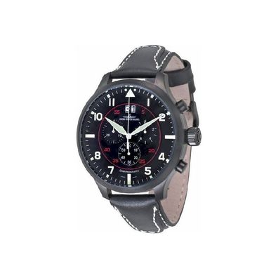Zeno-Watch - Armbanduhr - Herren - SOS Chrono Navigator black - 6221N-8040Q-bk-a1