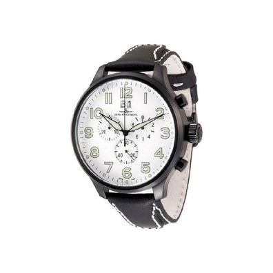 Zeno-Watch - Armbanduhr - Herren - Super Oversized Chrono - 6221-8040Q-bk-a2