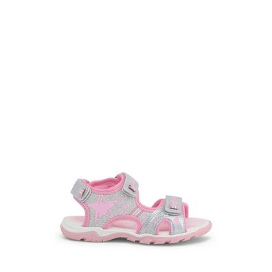 Shone - Schuhe - Sandalette - 6015-025-SILVER-PINK-W - Kinder - silver, pink