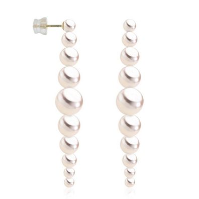 Luna-Pearls - 310.0836 - Ohrhänger - Damen - 750 Gelbgold - Akoya-Zuchtperle 3-8mm
