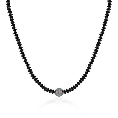 Luna-Pearls - 216.0964 - Collier - Damen - 925er Silber schwarz rhodiniert