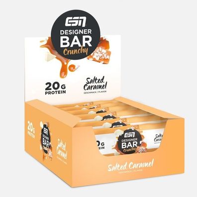 ESN Designer Bar Crunchy 12 x Proteinriegel 60g Salted Caramel
