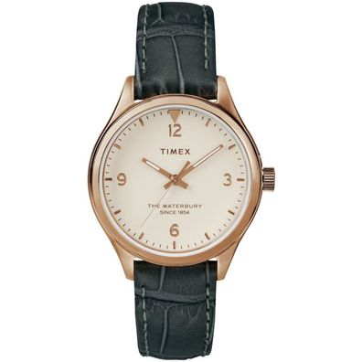 Timex Damenuhr Waterbury Womens 34mm Leder Armband TW2R69600