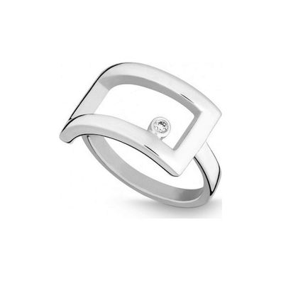 QUINN - Ring - Silber - Diamant - Wess. (H) - Weite 56 - 211116