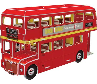 Revell 3D Puzzle London Bus (66 Teile) Doppeldeckerbus England Routemaster-Bus