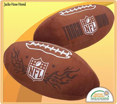 Herding NFL Football Unisex Kissen Fan-Merch Ball Braun Gr: 36x16,5x16,5cm NEU