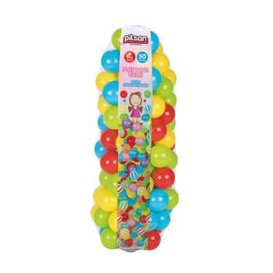 Bälle für Bällebad, 50 Spielbälle, BPA-frei, 9 cm Durchmesser Bunt