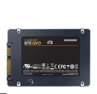 NEU Samsung 870 Qvo SSD Festplatte 4TB 6Gbps 2,5" für PC Laptop Notebook Macbook Nand