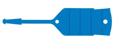 KS TOOLS Schlüsselanhänger mit Schlaufe, blau, 500 Stück