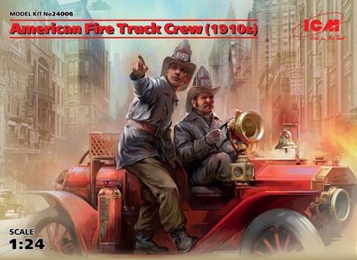 ICM 1:24 24006 American Fire Truck Crew(1910s)2 Figures