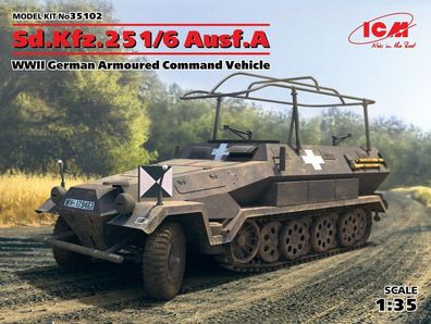 ICM 1:35 35102 Sd. Kfz.251/6 Ausf. A, WWII German Armoured Command Vehicle