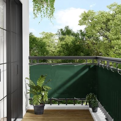 Balkon-Sichtschutz Dunkelgrén 75x1000 cm 100 % Polyester-Oxford