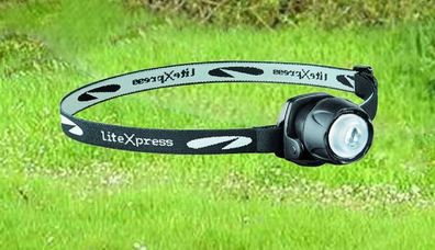 NEU LiteXpress Stirnlampe Kopflampe für Camping Outdoor Survival Sport Arbeit Zelten