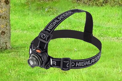 NEU Highlander Stirnlampe Kopflampe Bewegungssensor für Camping Outdoor Survival Zelt