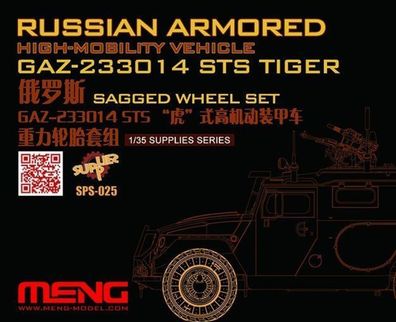 MENG-Model 1:35 SPS-025 Russian Armored High-mobility VehicleGAZ 233014STS Tiger Sagg