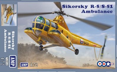 Micro Mir AMP 1:72 AMP72012 Sikorsky R-5/ S-51 Ambulance