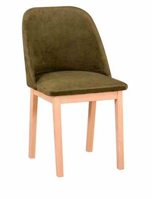 Furnix Esszimmerstühle Monitti-1 Set 2x Esstisch-Polsterstuhl aus Holz ZE297 Olive