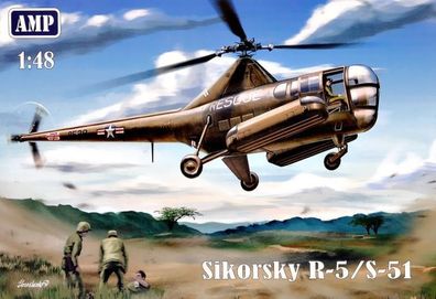 Micro Mir AMP 1:48 AMP48002 Sikorsky R-5/S-51 USAF rescue