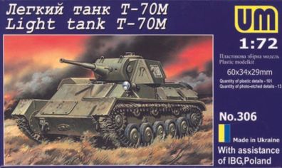 Unimodels 1:72 UM306 Light tank T-70M