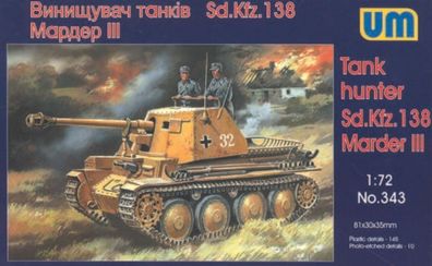 Unimodels 1:72 UM343 Sd. Kfz. 138 Marder III
