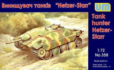 Unimodels 1:72 UM358 Hetzer-STARR tank hunter