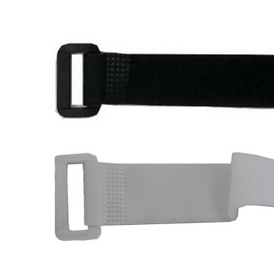 Kabelbinder Klettband mit Öse 2x15/2x30/2x50/3x80 cm schwarz