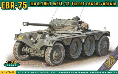 ACE 1:72 ACE72459 EBR-75 mod.1951 w/ FL-11 turret recon. vehicle