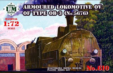 Unimodels 1:72 UMT610 Armored locomotive OV of type OB-3