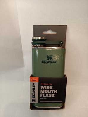 NEU Stanley Flachmann Wide Mouth Flask 0,2L grün für Camping Outdoor Zelten Jagd