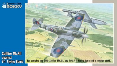 Special Hobby 1:48 100-SH48192 Spitfire Mk. XII against V-1 Flying Bomb