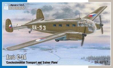 Special Hobby 1:48 100-SH48197 Aero C-3A Czechoslovakian Transport and Trainer Plane