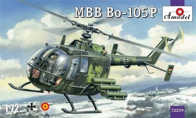 Amodel 1:72 AMO72259 MBB Bo-105P helicopter, military version