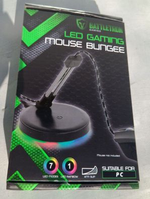 NEU RGB LED USB Mouse Bungee Kabelhalterung für Gaming PC Maus Kabel Esport Game