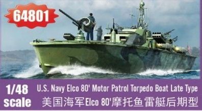 I LOVE KIT 1:48 64801 Elco 80 Motor Patrol Torpedo Boat Late Type