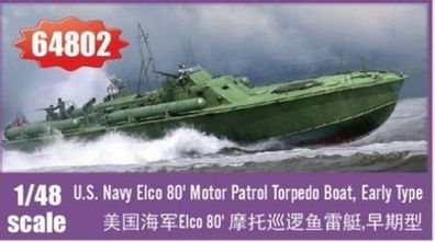I LOVE KIT 1:48 64802 Elco 80 Motor Patrol Torpedo Boat, Early Type