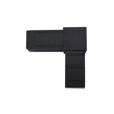 Steckverbinder einteilig "Rechter Winkel" 25x25x1,5 Polyamid schwarz Verbinder