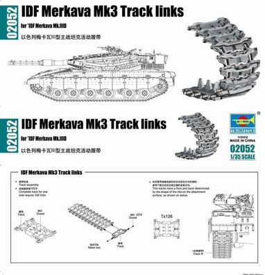 Trumpeter 1:35 2052 IDF Merkava Mk3 Track links