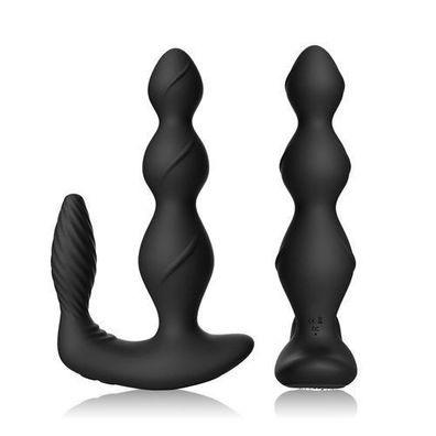 Anal Plug mit Klitoris-Massagegerät 9 Modi 17 cm