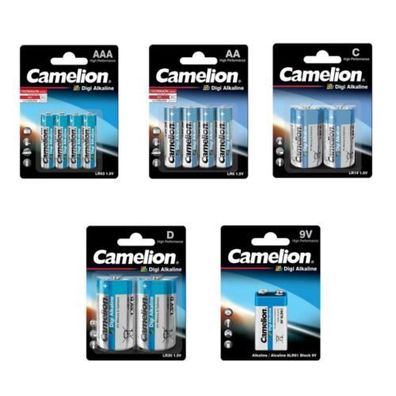 Camelion Digi Alkaline Batterien AA/ AAA/ C/ D/9V Rauchmelder spannungsstabil
