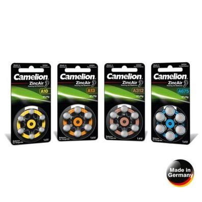 Camelion Hörgeräte Batterien A10/ A13/ A312/ A675 - 6 Stück
