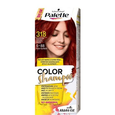 Schwarzkopf Palette Color Shampoo 5-88 / 318 Intensives Rot