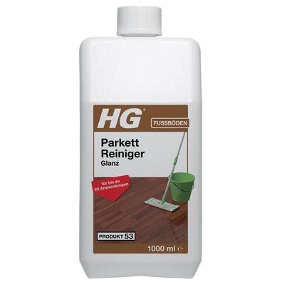 HG Parkett Glanzreiniger 1 Liter Wischreiniger Glanzerhalt Parkettboden Schutz
