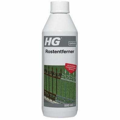 18,98€/ Liter) HG Rostentferner 500ml Werkzeug Rostschutz Entroster Zäune
