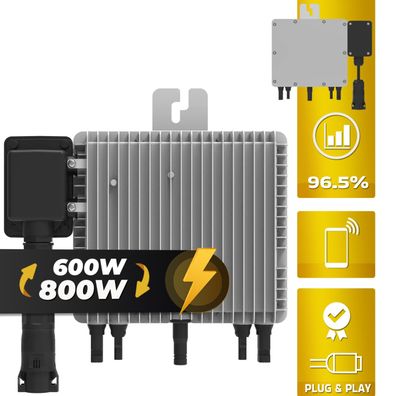 DEYE 800W Micro-Wechselrichter Inverter für Balkonkraftwerk Solarmodule Microinverter