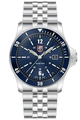 Luminox Herren-Armbanduhr Taucher Sport Timer Stahl/ Blau XS.0913