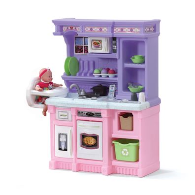 Step2 Little Baker's Kitchen Spielküche in Rosa/ Violett .