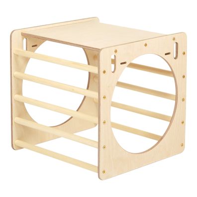 KateHaa Activity Cube / Holzwürfel aus Holz Naturfarben .