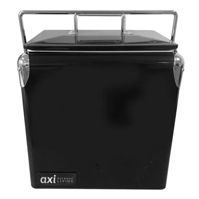 AXI Retro Mini Getränkekühler in Schwarz .